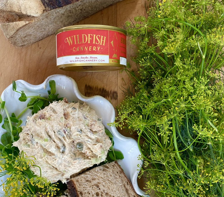 Tinned Smoked Salmon and Caper Dip