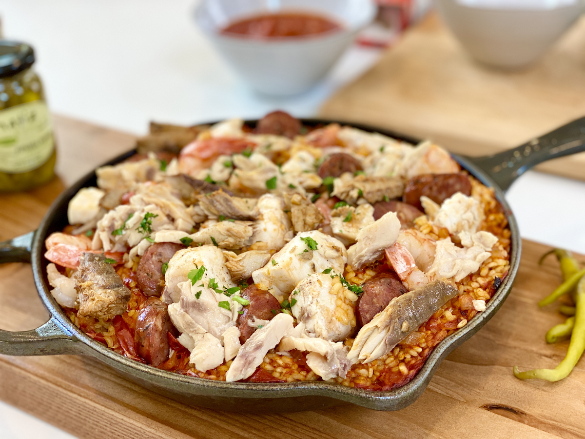 Recipe: Traditional Spanish Paella with Tinned Seafood - Jennifer Bushman