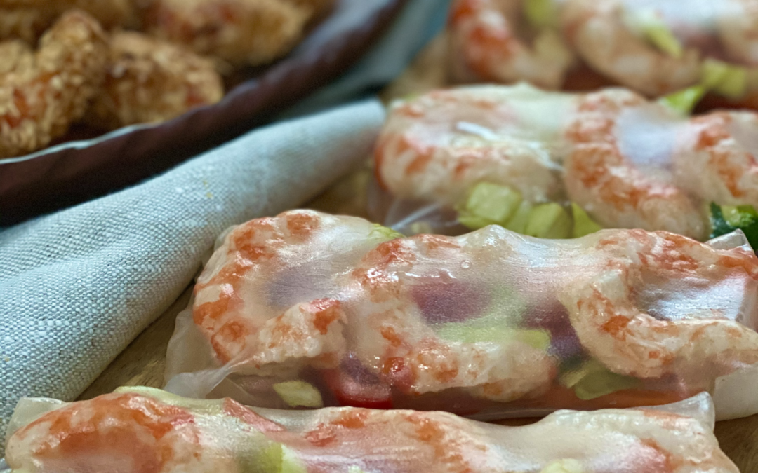 Recipe: Plant-Based “Shrimp” Rice Paper Wraps