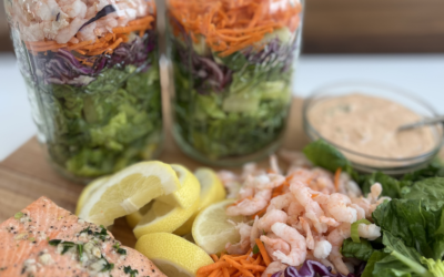 Recipe: Shrimp & Salmon Jar Salad 
